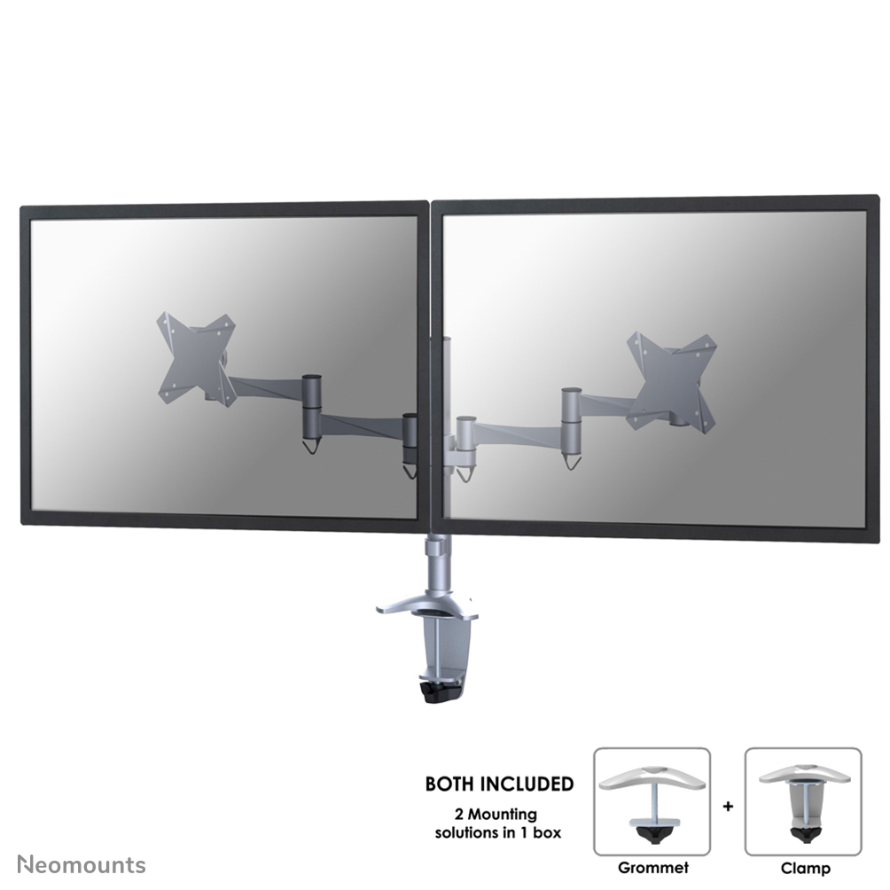 Neomounts FPMA-D1330DSILVER Brazo de monitor 10-27"